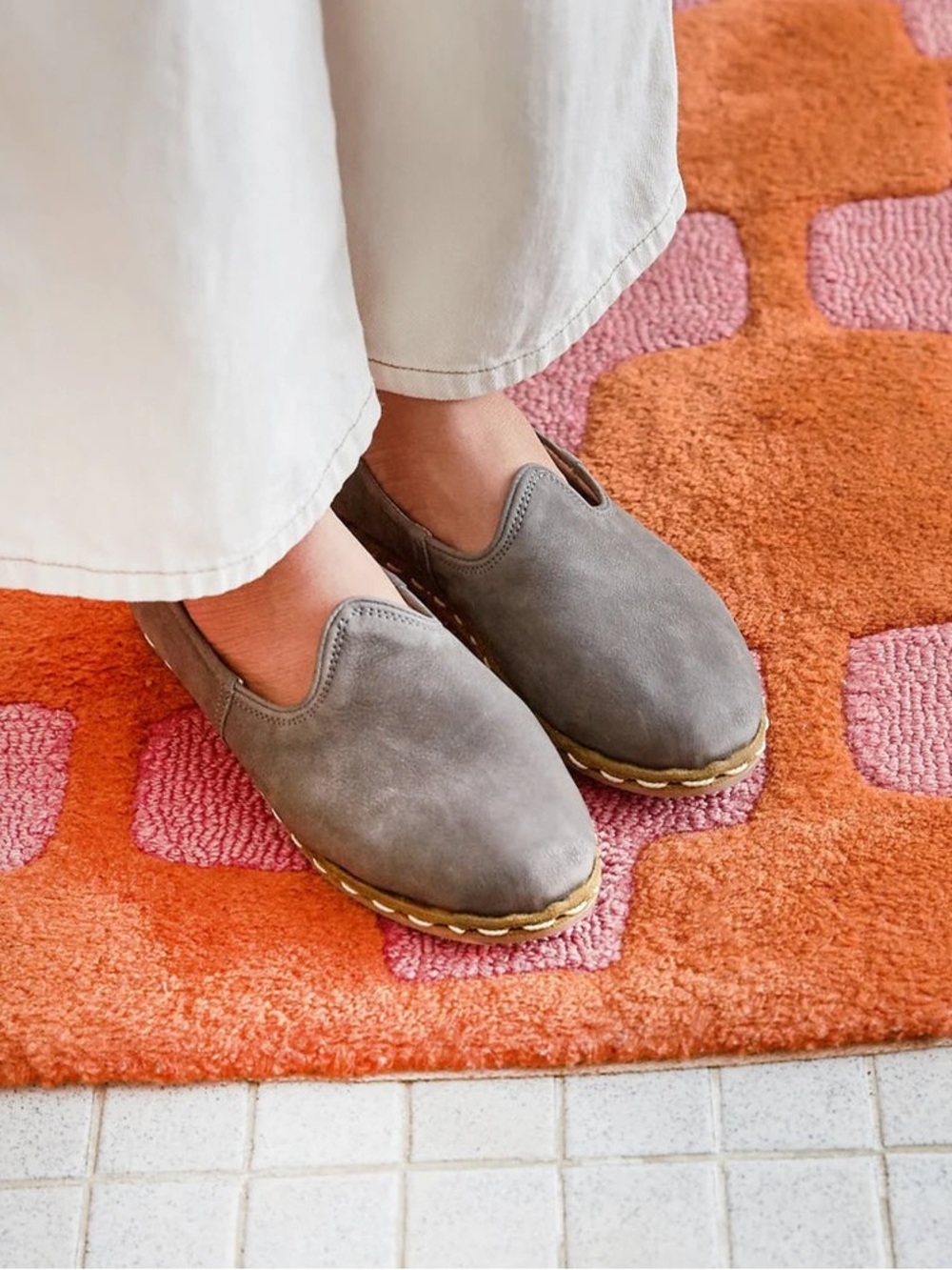Sabah Women’s Ashmore Grey Leather Sabahs Size 40/8.5